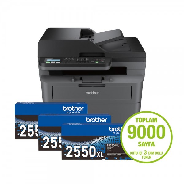 Brother MFC-L2806DW Siyah-Beyaz Lazer Ç...